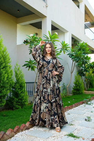 Heavy Chinon and Georgette Digital Print Anarkali Gown Clothsvilla