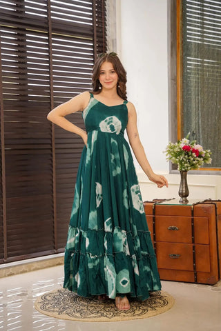 Heavy Digital Print Full Flare Anarkali Gown for Women Clothsvilla