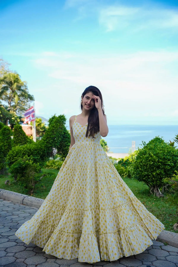 Heavy Digital Print Full Flare Anarkali Gown for Women Clothsvilla