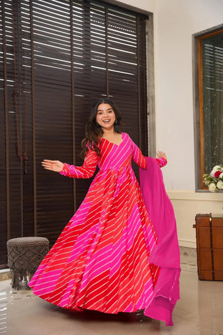 Heavy Digital Print Full Flare Gown Collection for Women Clothsvilla