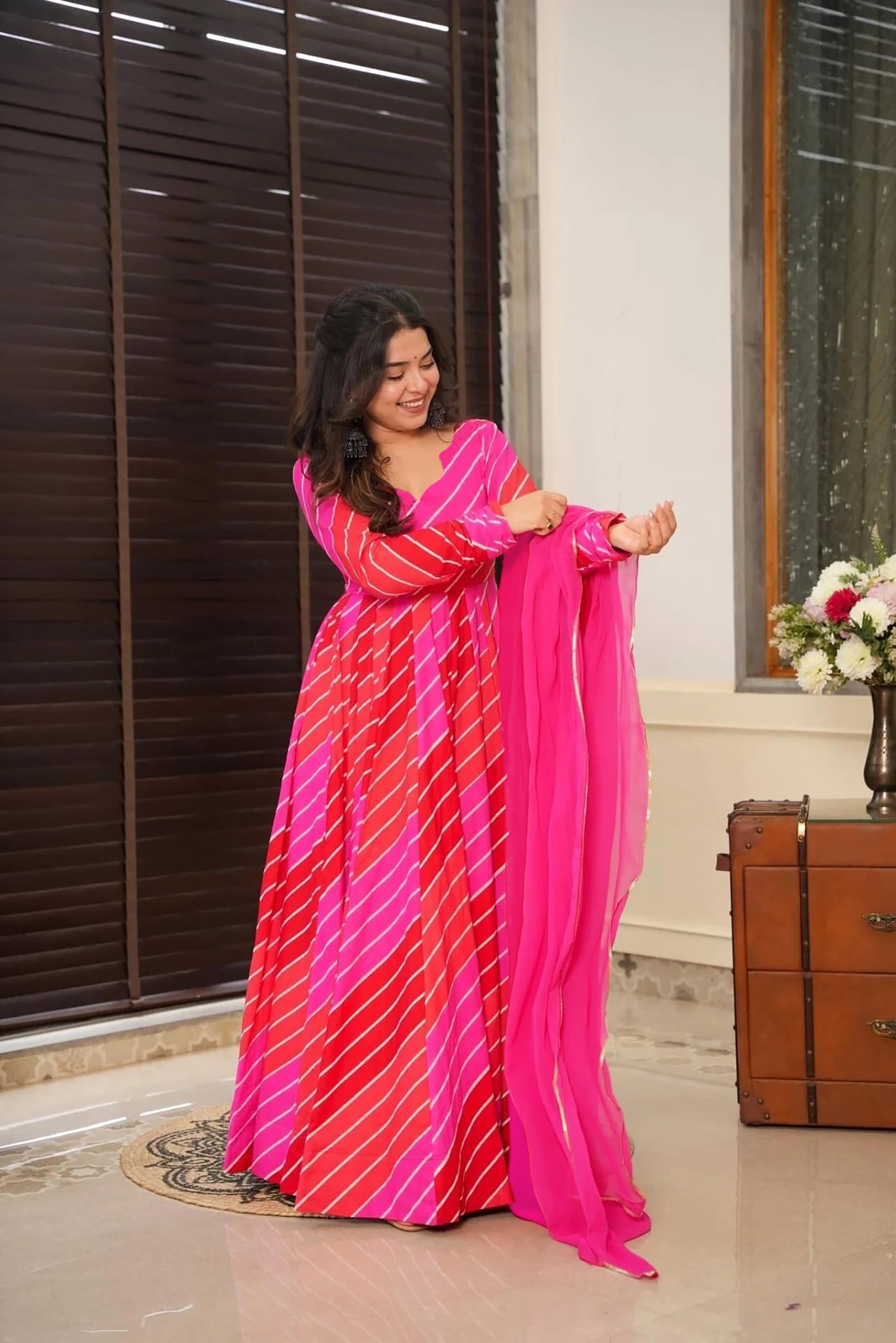 Heavy Digital Print Full Flare Gown Collection for Women Clothsvilla