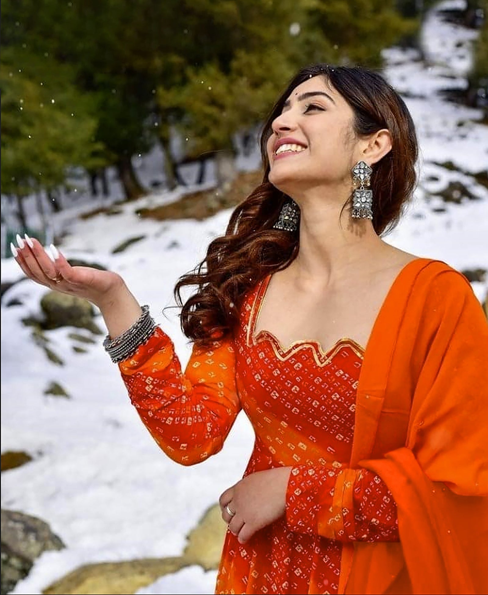 Heavy Digital Print Full Flare Gown Collection for Women Clothsvilla