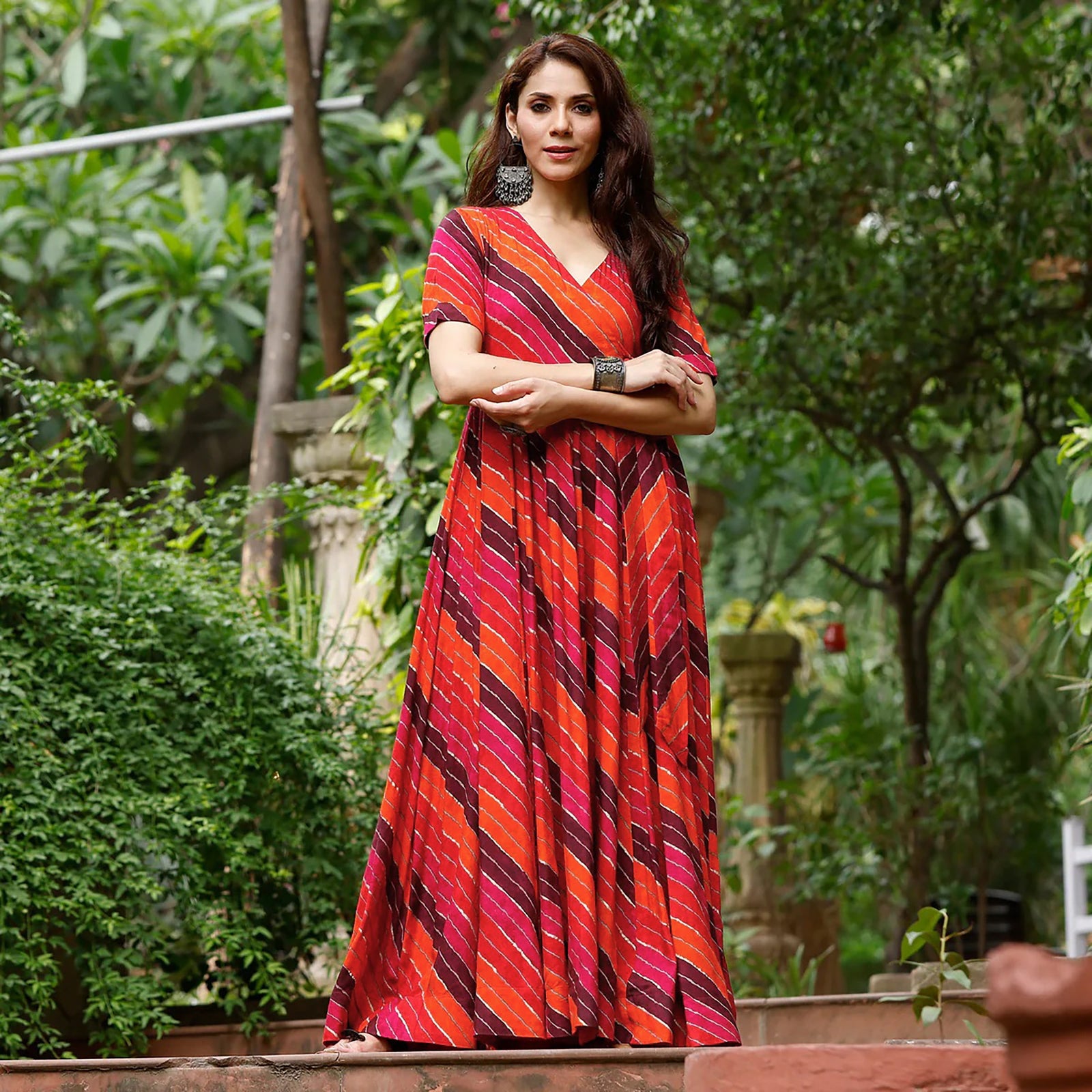 Heavy Digital Print Full Flare Gown Collection for Women Clothsvilla