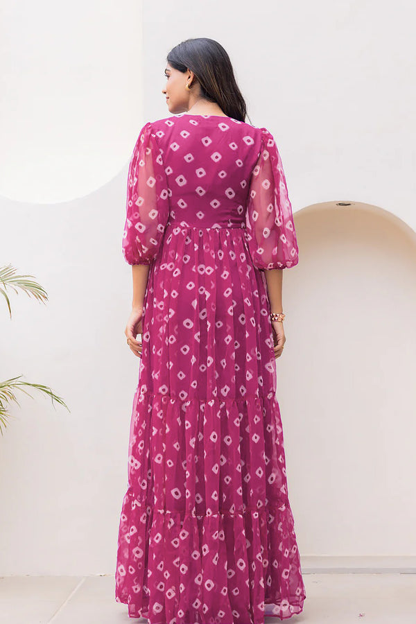 Heavy Faux Georgette Digital Print Anarkali Gown for Women Clothsvilla
