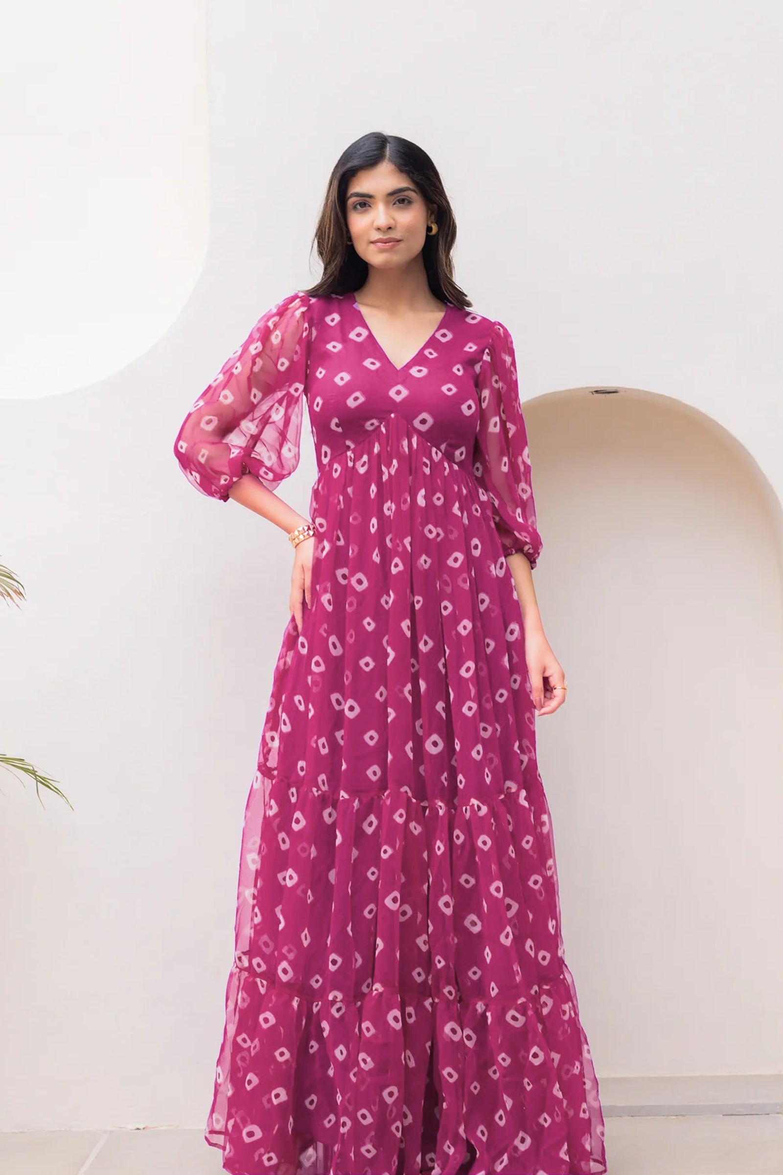Heavy Faux Georgette Digital Print Anarkali Gown for Women Clothsvilla