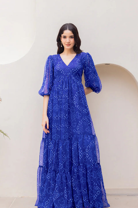 Heavy Faux Georgette Digital Print Anarkali Gown for Women Clothsvilla Main image