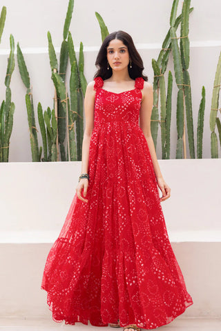 Heavy Faux Georgette Digital Print Anarkali Gown for Women Clothsvilla