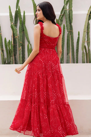 Heavy Faux Georgette Digital Print Anarkali Gown for Women Clothsvilla