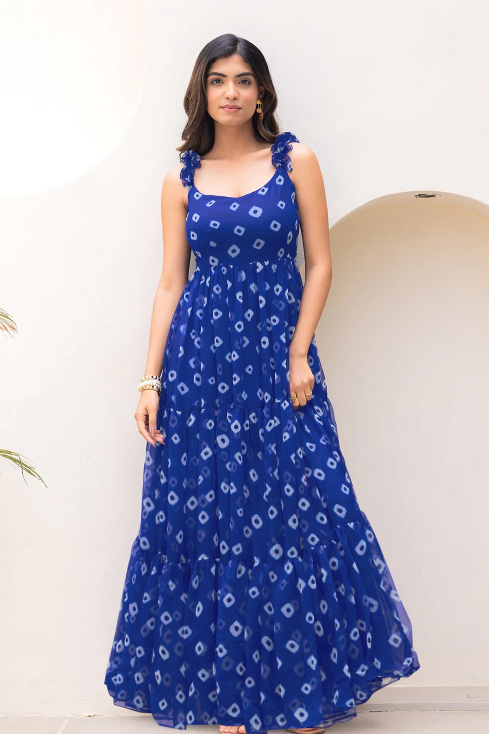 Heavy Faux Georgette Digital Print Anarkali Gown for Women Clothsvilla
