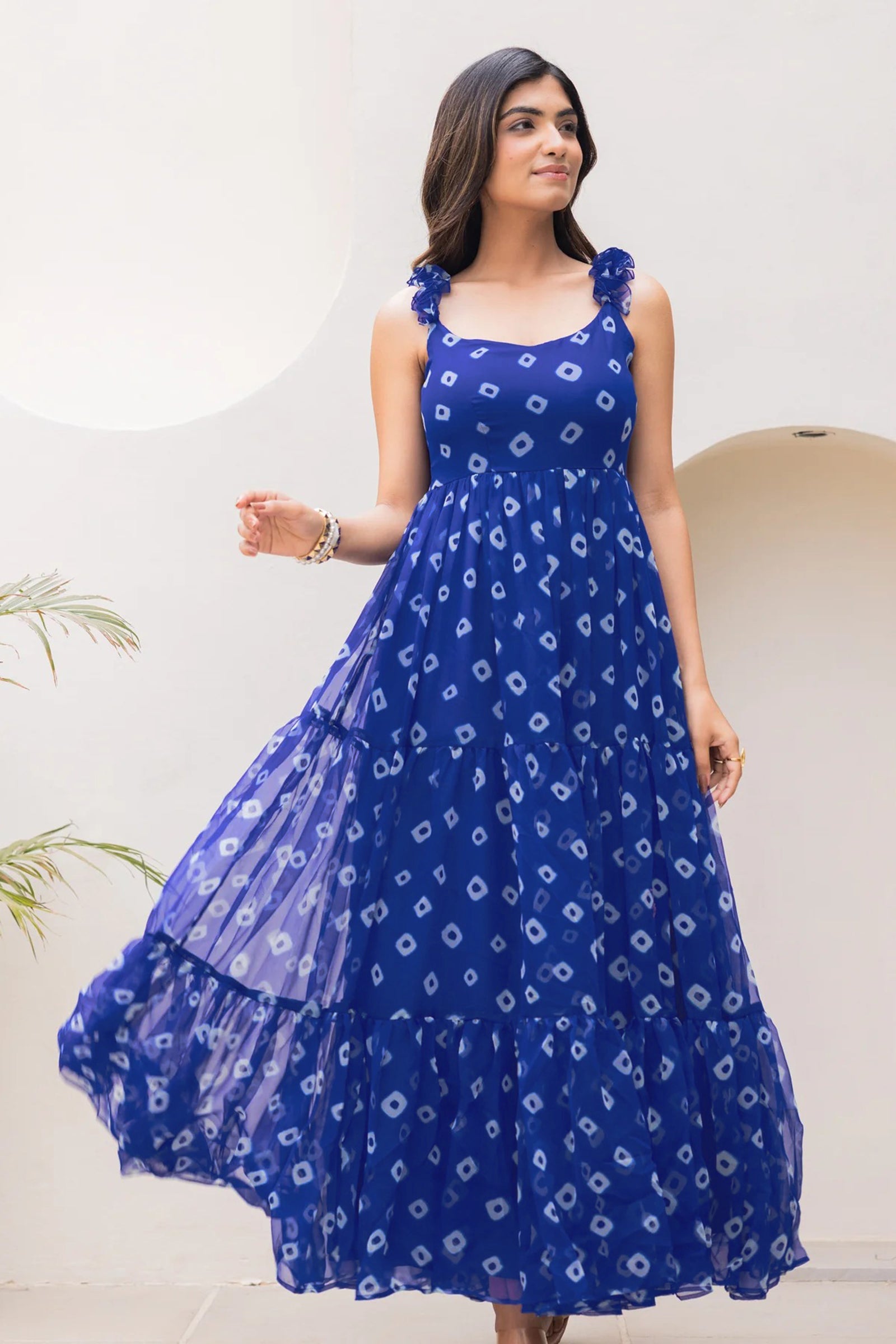 Heavy Faux Georgette Digital Print Anarkali Gown for Women Clothsvilla