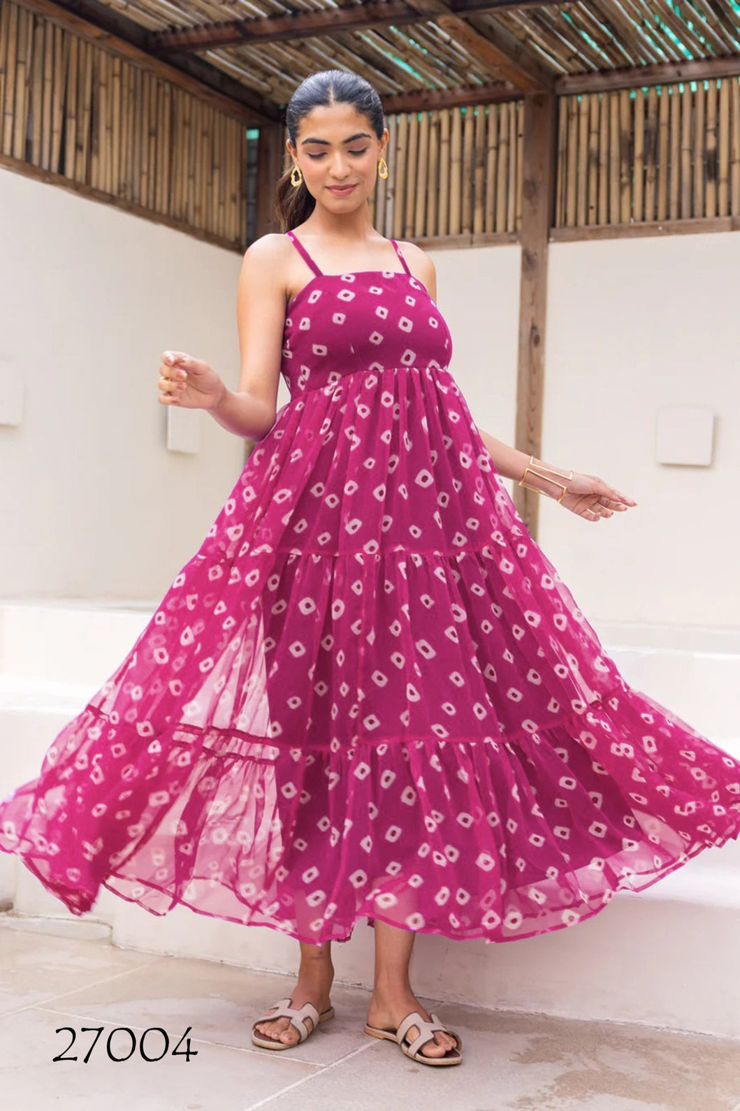 Heavy Faux Georgette Digital Print Flared Anarkali Gown for Women Clothsvilla