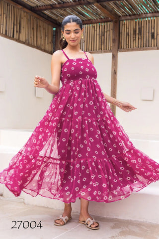 Heavy Faux Georgette Digital Print Flared Anarkali Gown for Women Clothsvilla