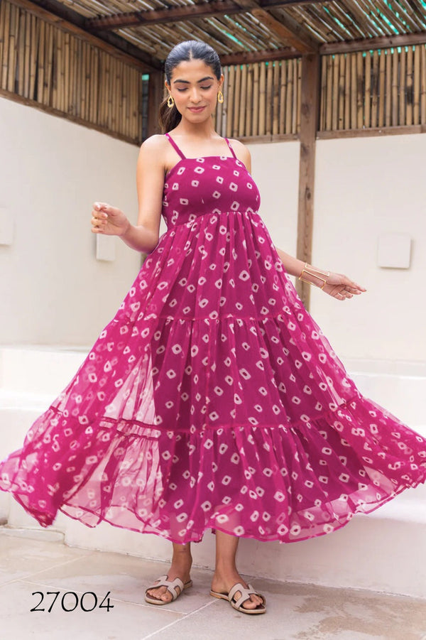 Heavy Faux Georgette Digital Print Flared Anarkali Gown for Women Clothsvilla