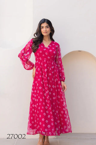 Heavy Faux Georgette Digital Print Flared Anarkali Gown for Women Clothsvilla