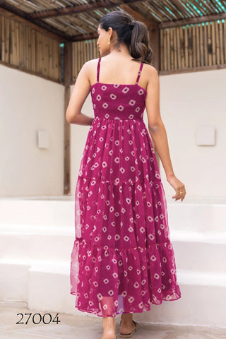Heavy Faux Georgette Digital Print Flared Anarkali Gown for Women Clothsvilla