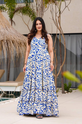 Heavy Rayon Digital Print Full Flare Anarkali Gown for Women Clothsvilla