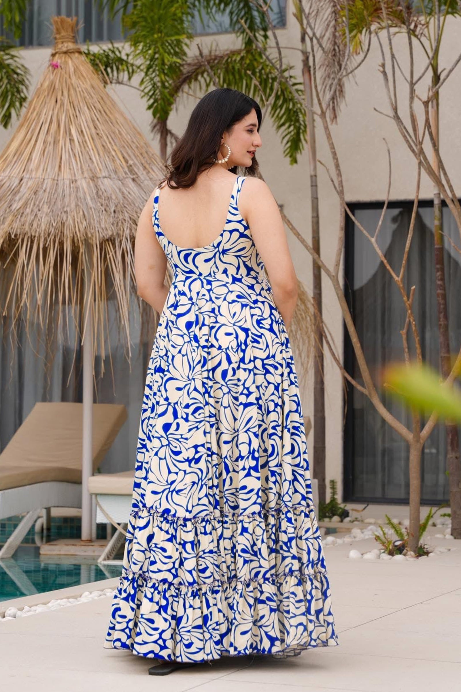 Heavy Rayon Digital Print Full Flare Anarkali Gown for Women Clothsvilla
