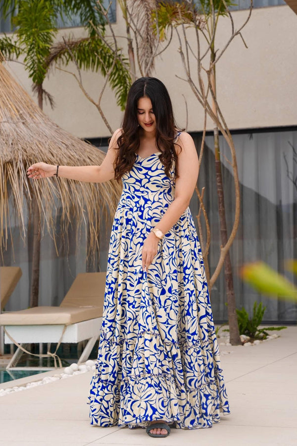 Heavy Rayon Digital Print Full Flare Anarkali Gown for Women Clothsvilla