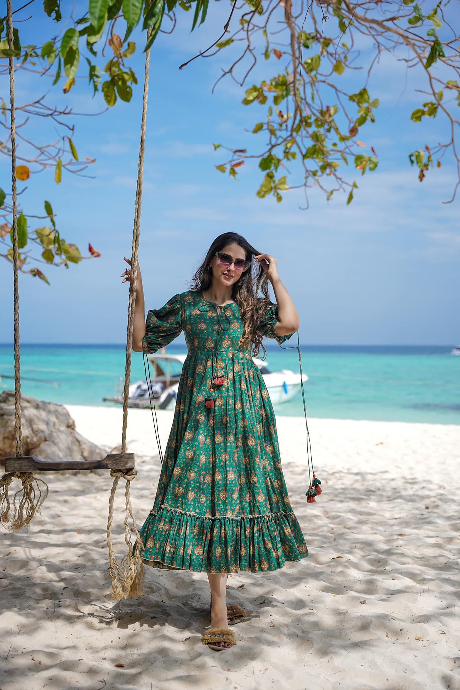 Heavy Rayon Digital Print Full Flare Anarkali Gown Clothsvilla