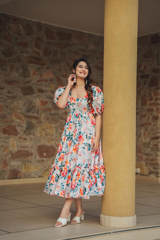 Heavy Rayon Digital Print Full Flare Anarkali Gown Clothsvilla