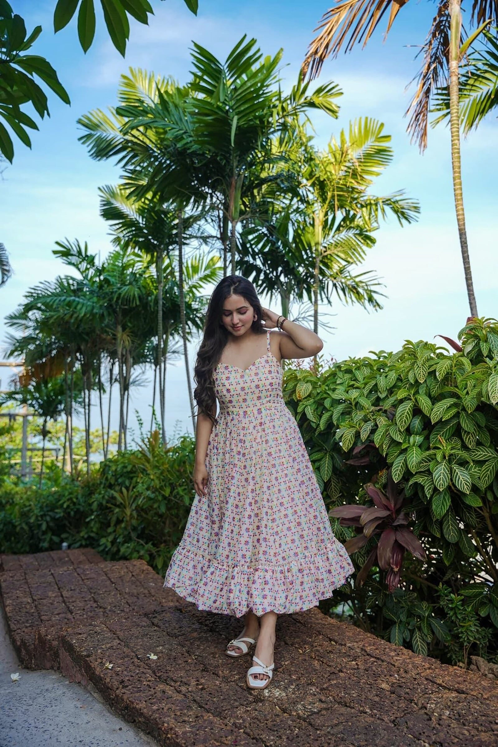 Heavy Rayon Digital Print Full Flare Anarkali Gown Clothsvilla