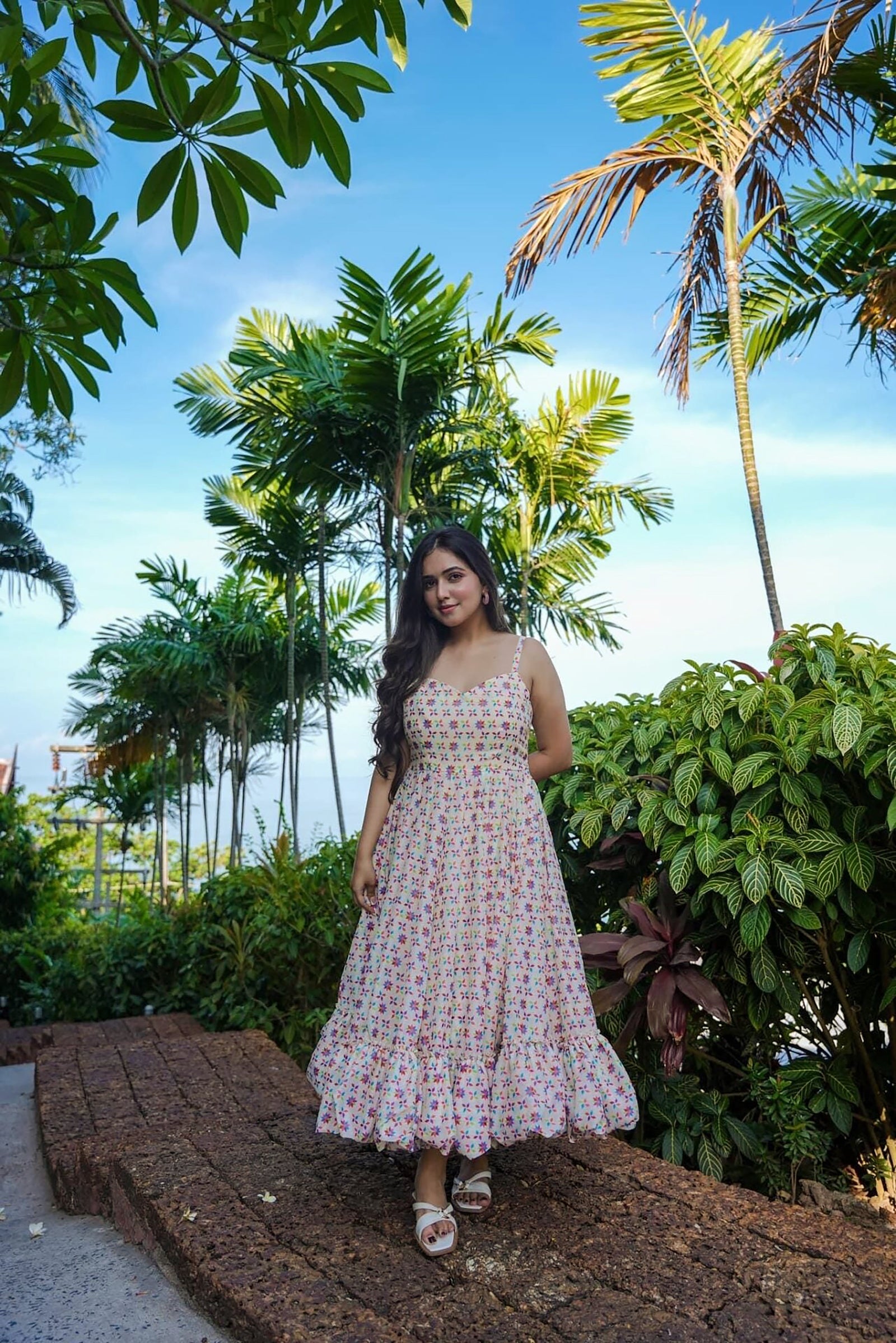 Heavy Rayon Digital Print Full Flare Anarkali Gown Clothsvilla