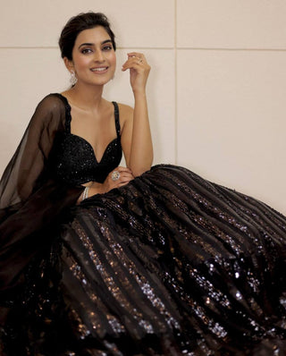 Hot Black Georgette Lehenga Set – Bold & Beautiful ClothsVilla