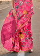 Load image into Gallery viewer, Hot Pink Elegant Tussar Silk Blend Saree with Blouse Piece ClothsVilla