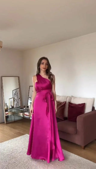 Hot Pink Party Wear Gown – Glamorous Style for Special Occasions ClothsVilla