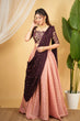 Load image into Gallery viewer, Hot Pink Regal Banarasi Zari Silk Lehenga Set with Sequin-Embellished Dupatta ClothsVilla