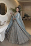 Icy Blue Designer Silk Lehenga Choli ClothsVilla