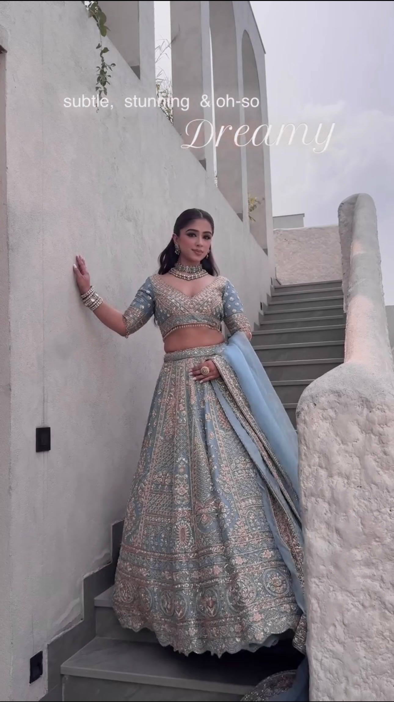 Icy Blue Designer Silk Lehenga Choli ClothsVilla