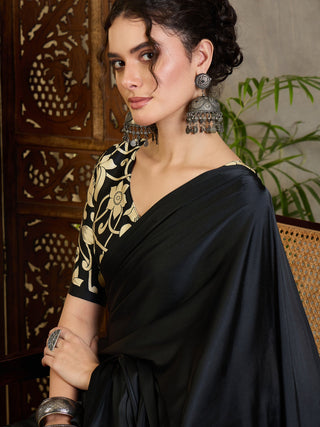 Ishvika Stylish Semi Modal Saree for Party & Festive Wear ClothsVilla