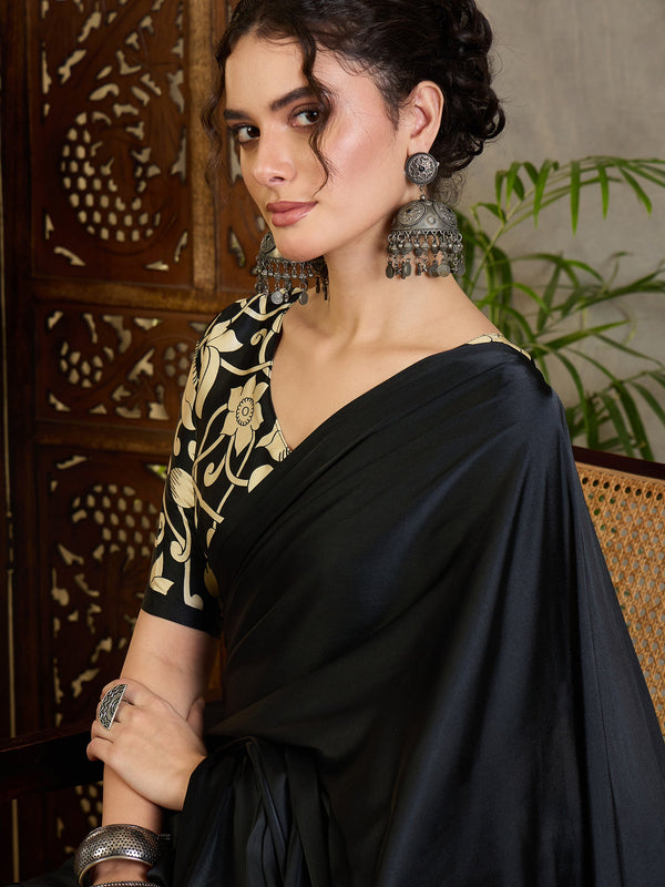 Ishvika Stylish Semi Modal Saree for Party & Festive Wear ClothsVilla