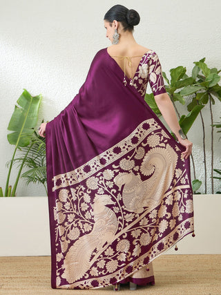 Ishvika Stylish Semi Modal Saree for Party & Festive Wear ClothsVilla