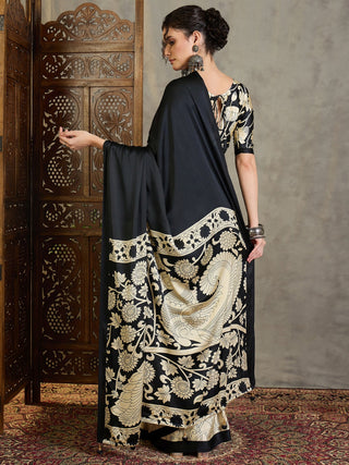 Ishvika Stylish Semi Modal Saree for Party & Festive Wear ClothsVilla