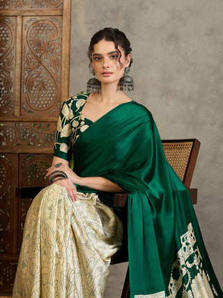 Ishvika Stylish Semi Modal Saree for Party & Festive Wear ClothsVilla