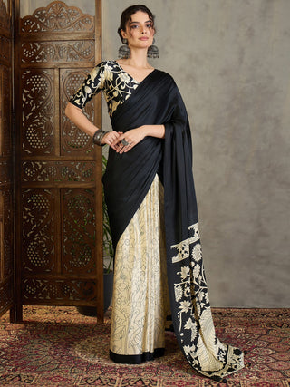 Ishvika Stylish Semi Modal Saree for Party & Festive Wear ClothsVilla