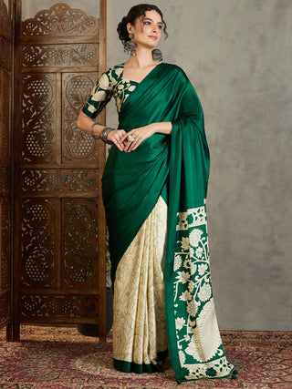 Ishvika Stylish Semi Modal Saree for Party & Festive Wear ClothsVilla