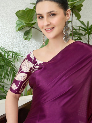 Ishvika Stylish Semi Modal Saree for Party & Festive Wear ClothsVilla
