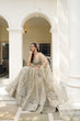 Load image into Gallery viewer, Ivory Butterfly Net Lehenga with Tone-to-Tone Embroidery