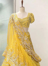 Load image into Gallery viewer, Jalpari Silk Lehenga Choli Set with Embroidered Blouse, Dupatta &amp; Lehenga ClothsVilla