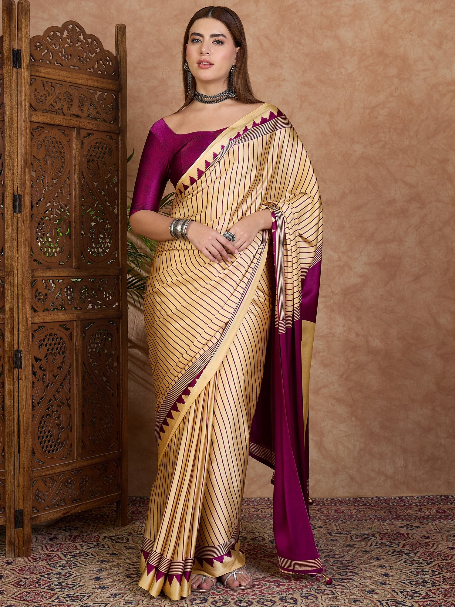 Kairavi Elegant Semi Modal Saree for Wedding Functions ClothsVilla