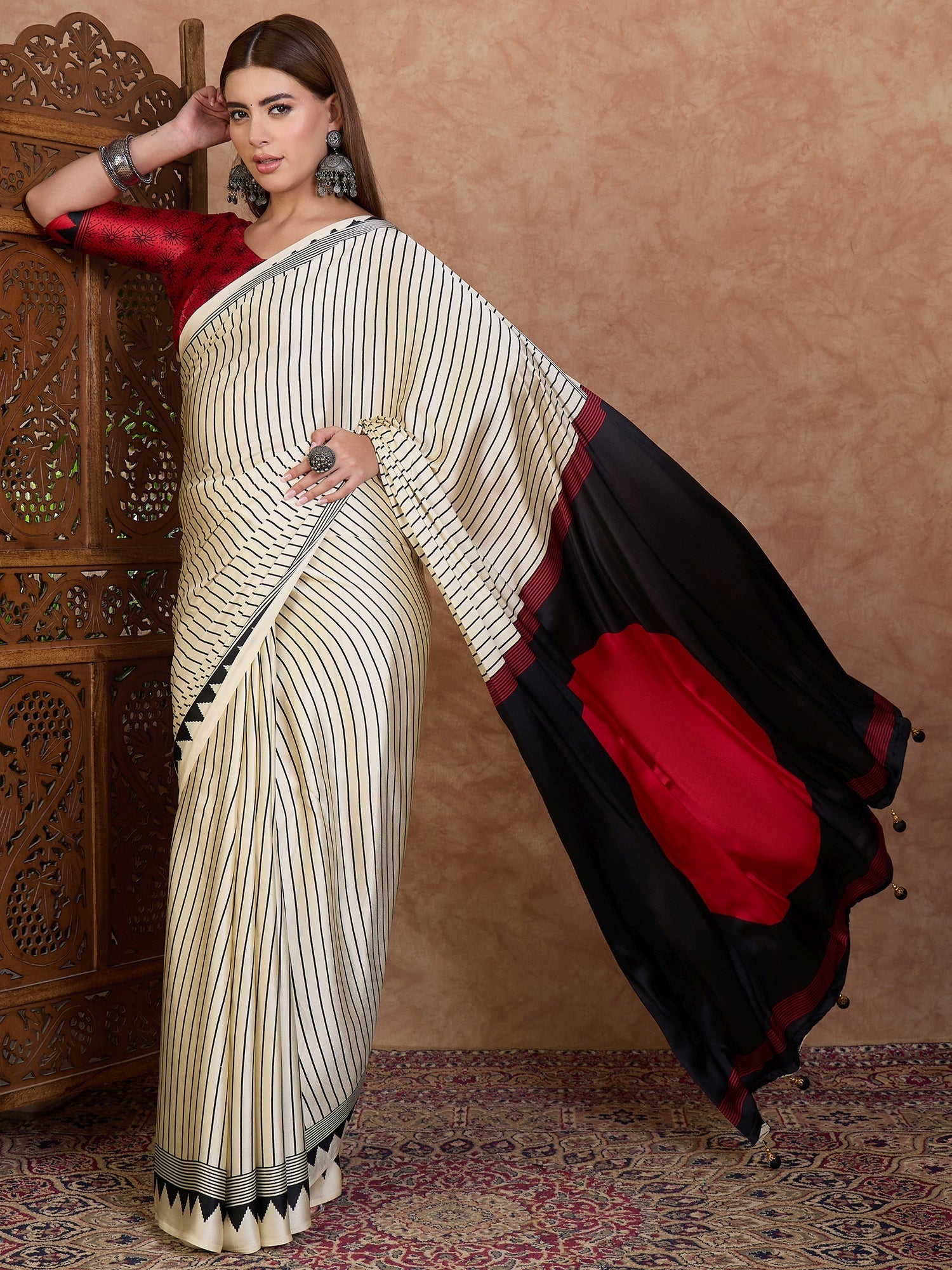 Kairavi Elegant Semi Modal Saree for Wedding Functions ClothsVilla