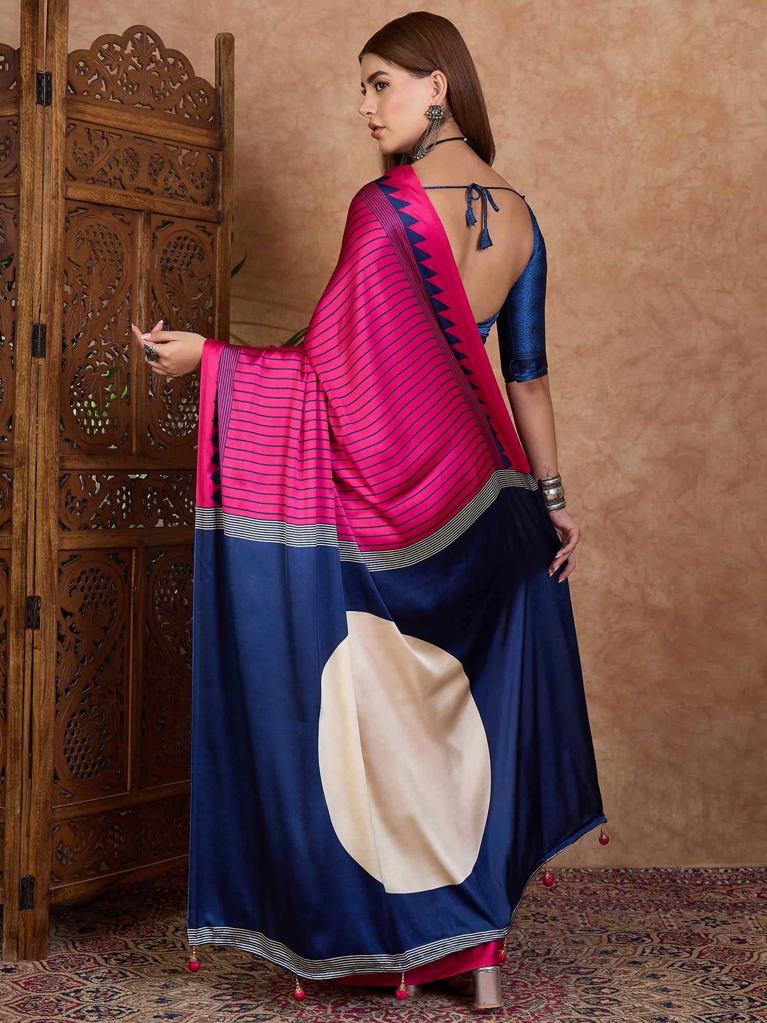 Kairavi Elegant Semi Modal Saree for Wedding Functions ClothsVilla