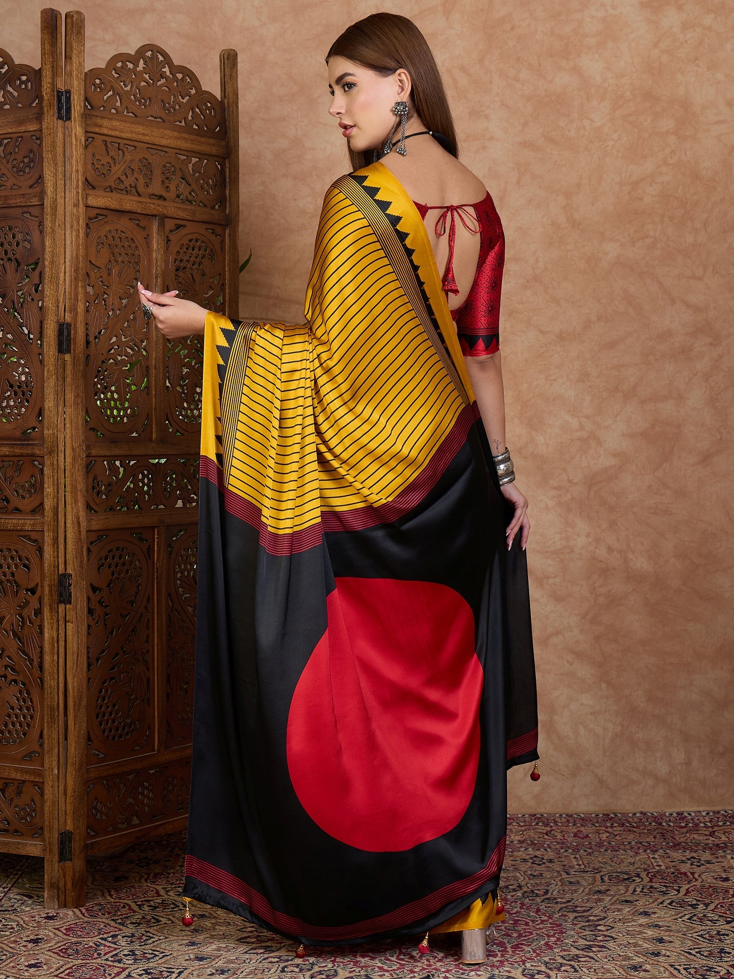 Kairavi Elegant Semi Modal Saree for Wedding Functions ClothsVilla