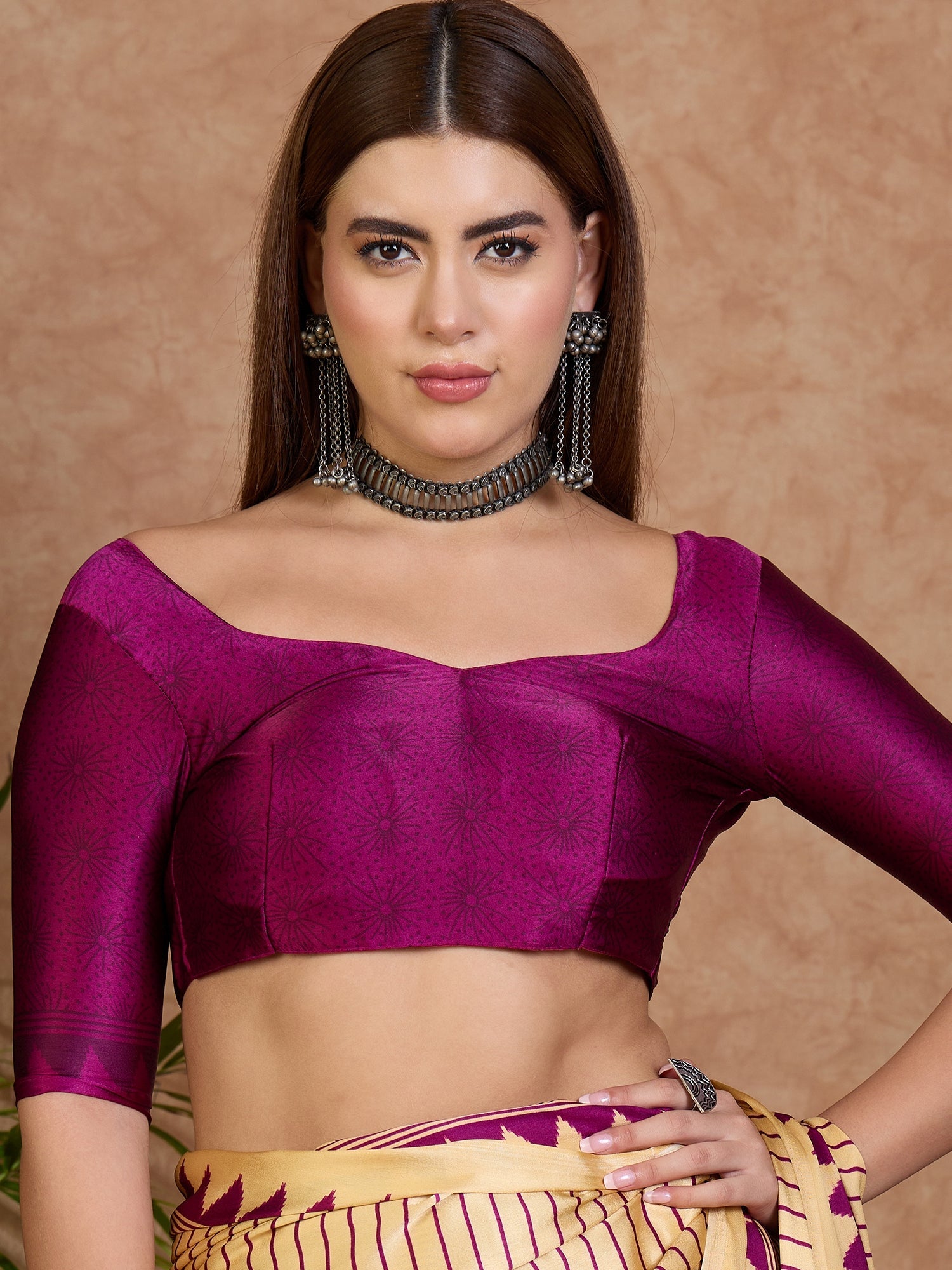 Kairavi Elegant Semi Modal Saree for Wedding Functions ClothsVilla