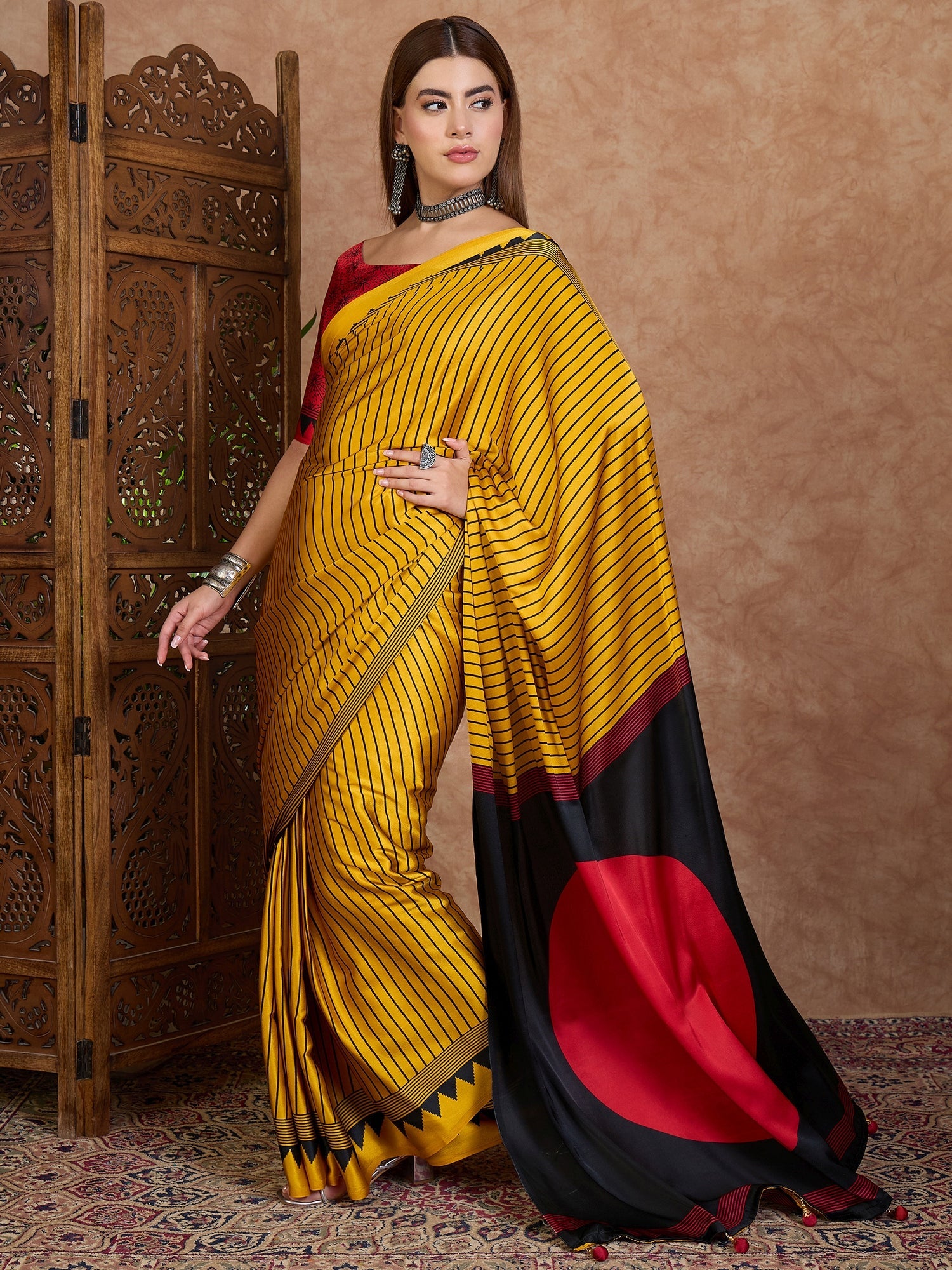 Kairavi Elegant Semi Modal Saree for Wedding Functions ClothsVilla