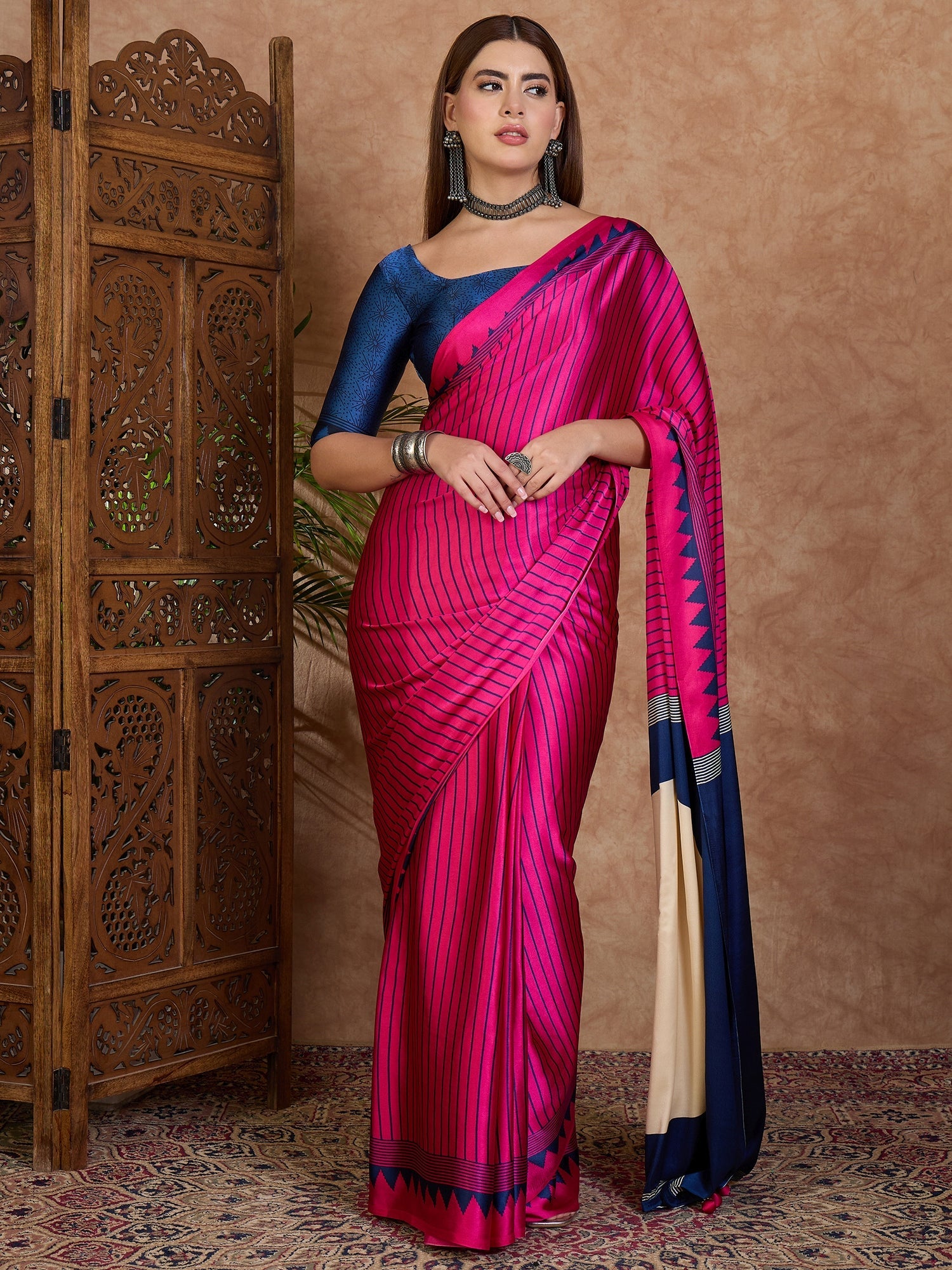 Kairavi Elegant Semi Modal Saree for Wedding Functions ClothsVilla