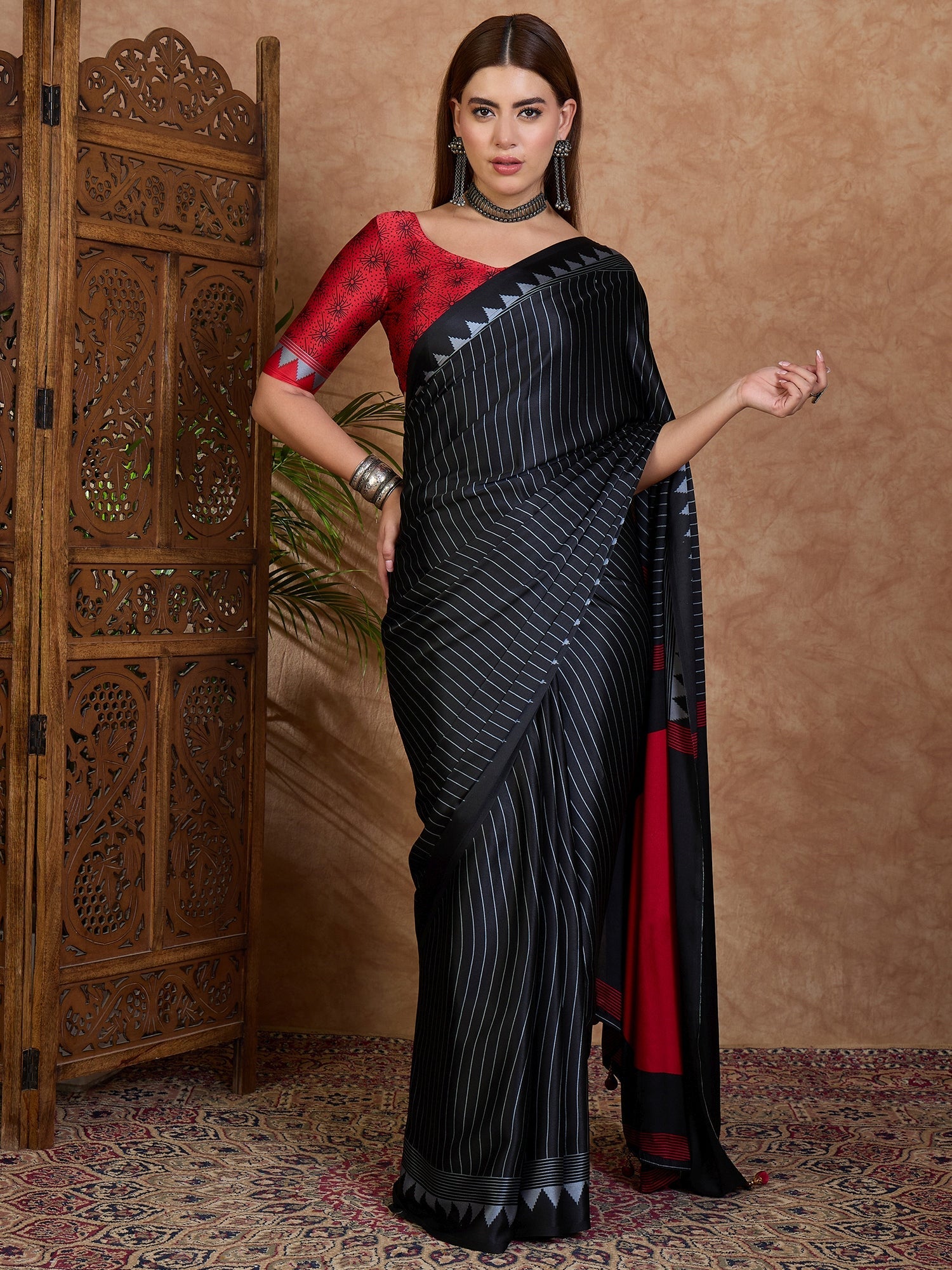 Kairavi Elegant Semi Modal Saree for Wedding Functions ClothsVilla